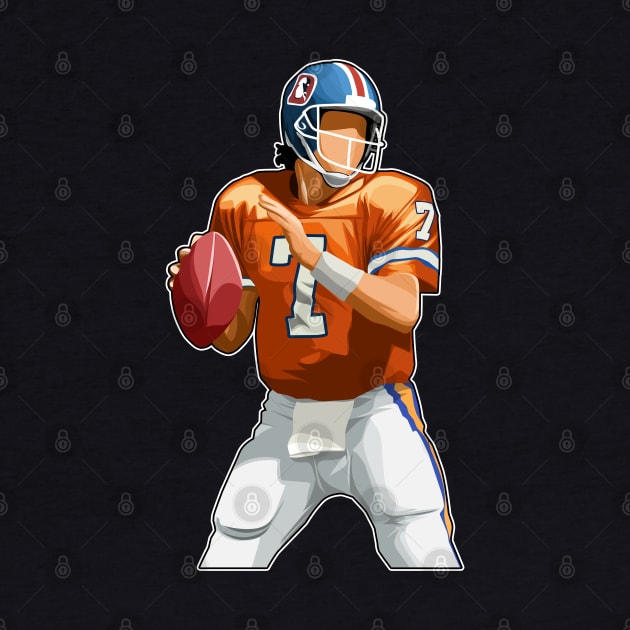 John Elway #7 Quarterback Legend by GuardWall17